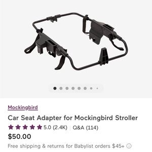 two mockingbird car seat adapters